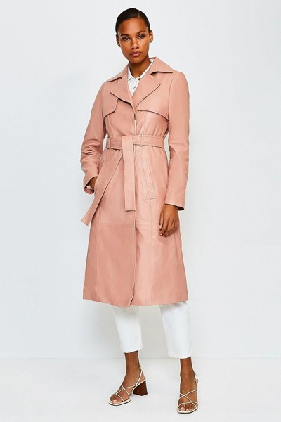 Leather Trench Coat