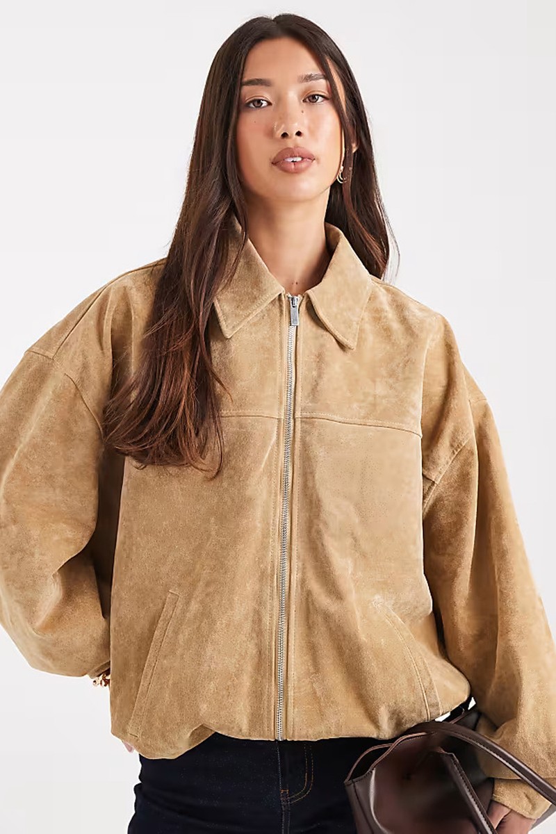 Suede Bomber Jacket from WeWoreWhat