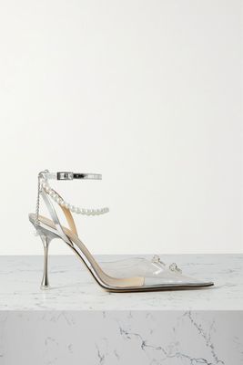 Matilda Embellished PVC And Mirrored-Leather Pumps from Mach & Mach