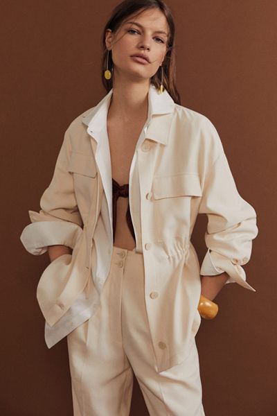 Adjustable Waist Overshirt from Mango