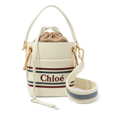 Roy Mini Printed Leather Bucket Bag from Chloe
