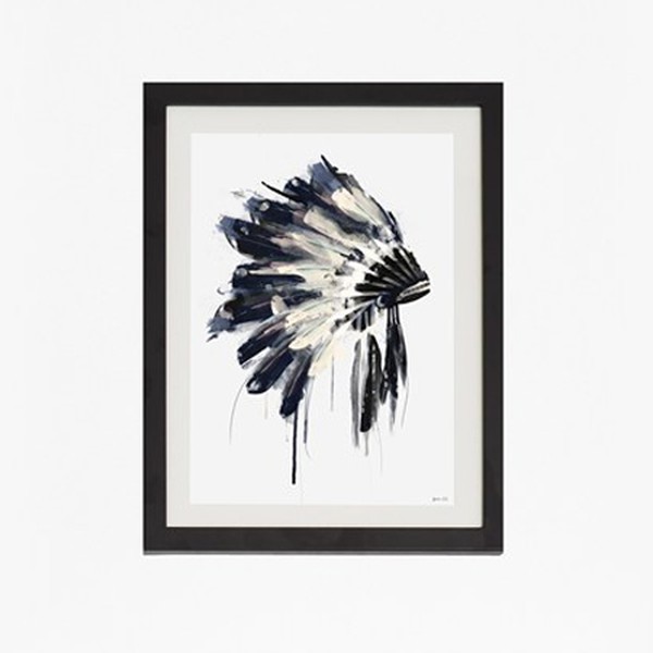 Small Framed Headdress Print