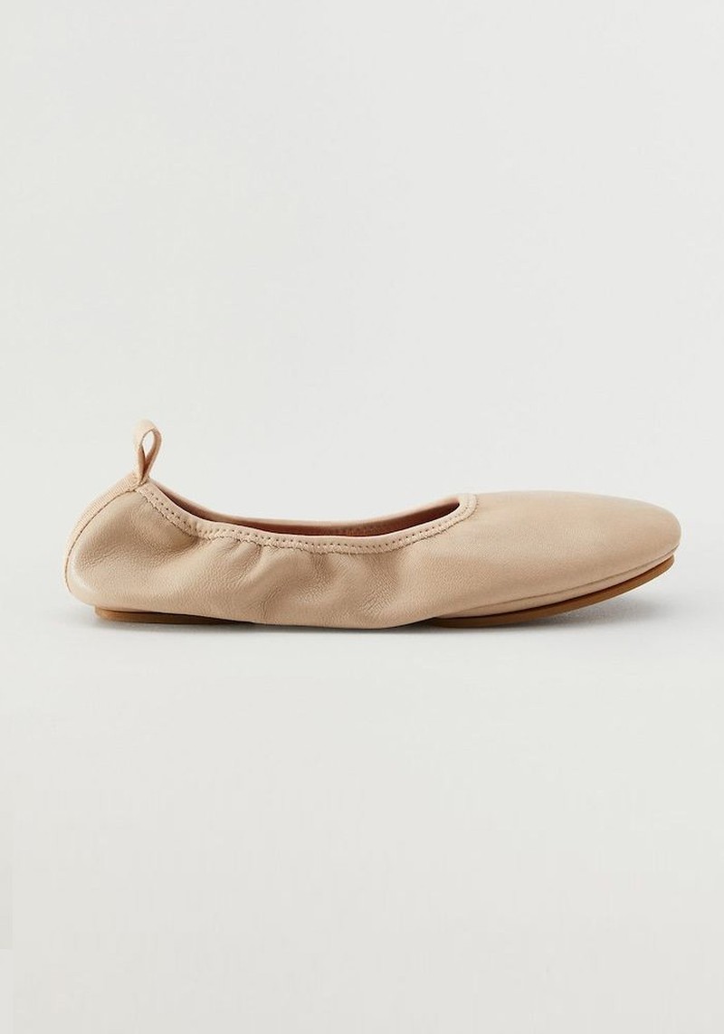 Foldable Leather Ballerina