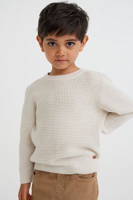 Waffle-Knit Cotton Jumper  from H&M 