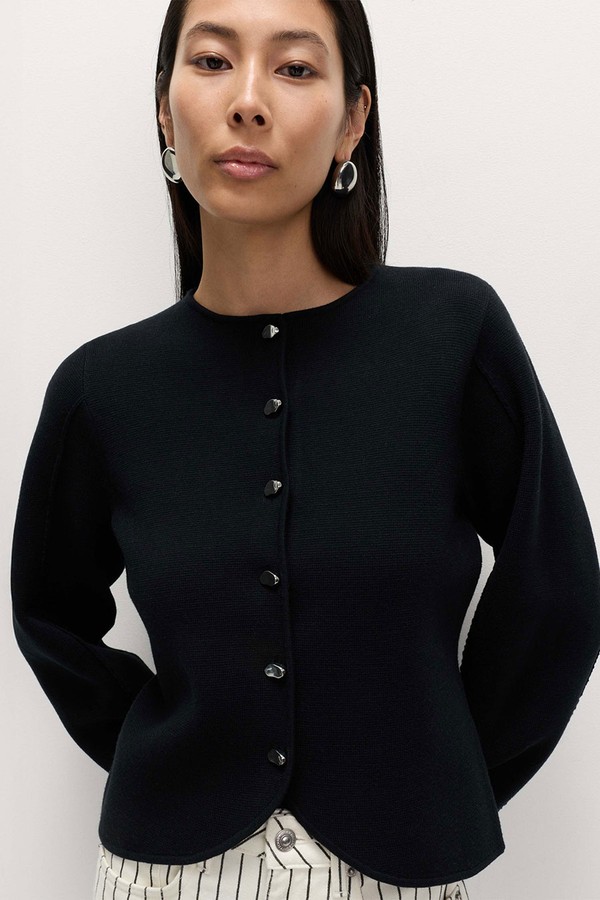 Soft Touch Waisted Fitted Cardigan