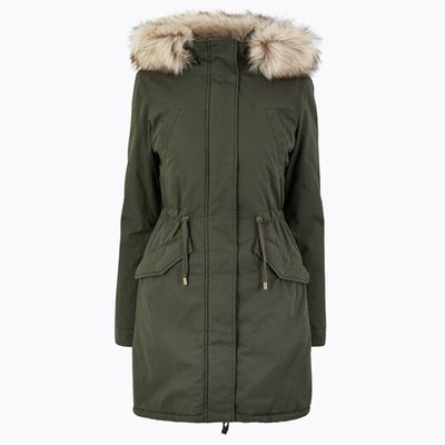 Borg Lined Parka from Marks & Spencer