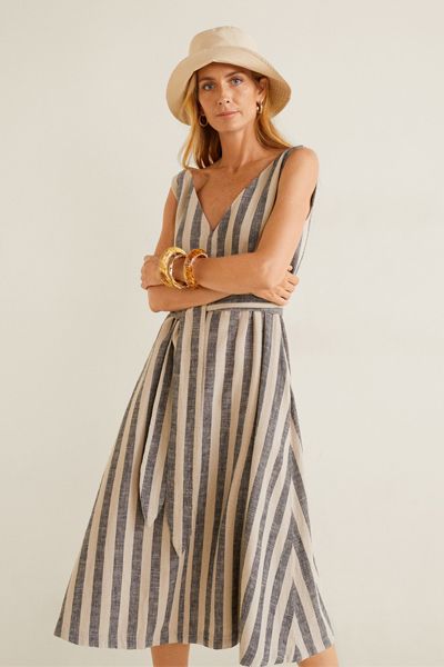 Striped Linen Dress