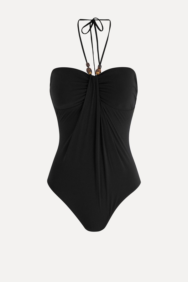 Wylie Draped Halterneck Swimsuit from ZIMMERMANN