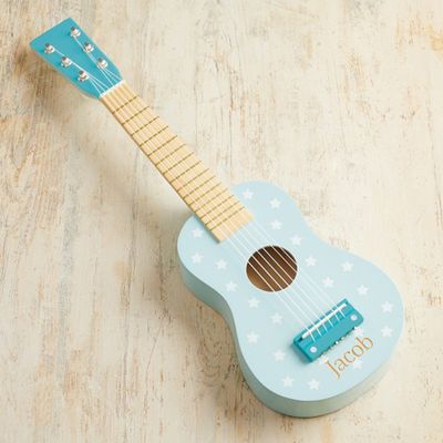 Personalised Blue Toy Guitar