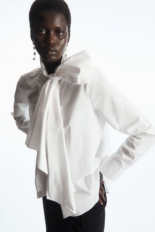 Oversized Bow-Detail Blouse from COS
