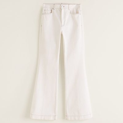 Decorative Seam Flare Jeans from Mango