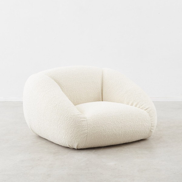Gruppo G14 Cream Bouclé T.E.E. Armchair from Busnelli International
