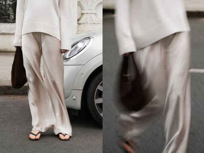 Bias Satin Pants, £280 | Almada