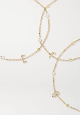 Initial 14-karat Gold Pearl Bracelet  £230 | Stone & Strand