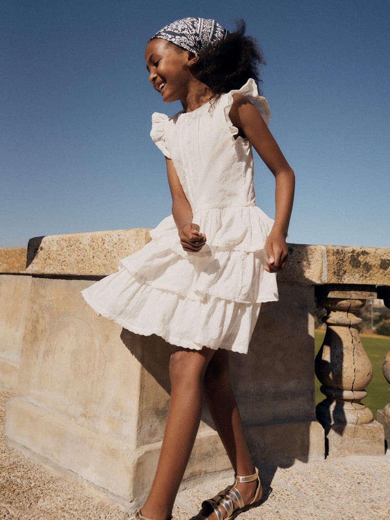 Pintuck Tiered Dress from Boden