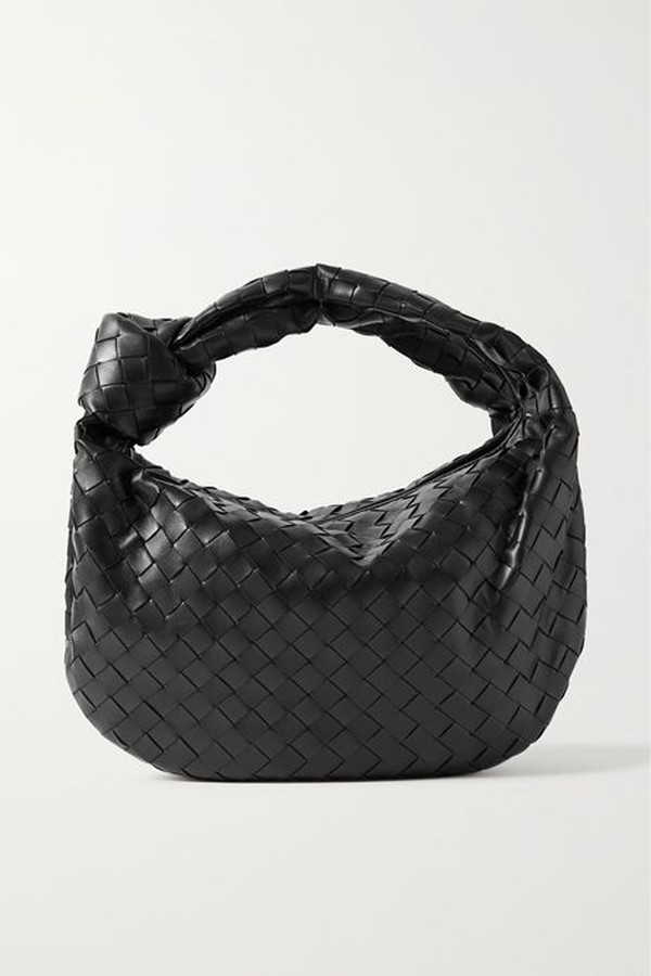 Jodie Teen Knotted Intrecciato Leather Tote from Bottega Veneta