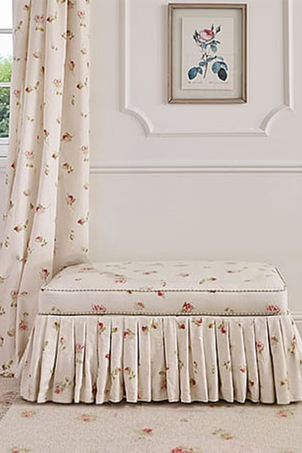 Nostalgic Rose Ruffle Love Seat from French Bedroom