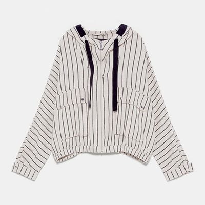 Striped Rustic Jacket from Zara