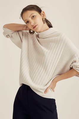 Ribbed Slouchy Jumper, £91 (was £130)
