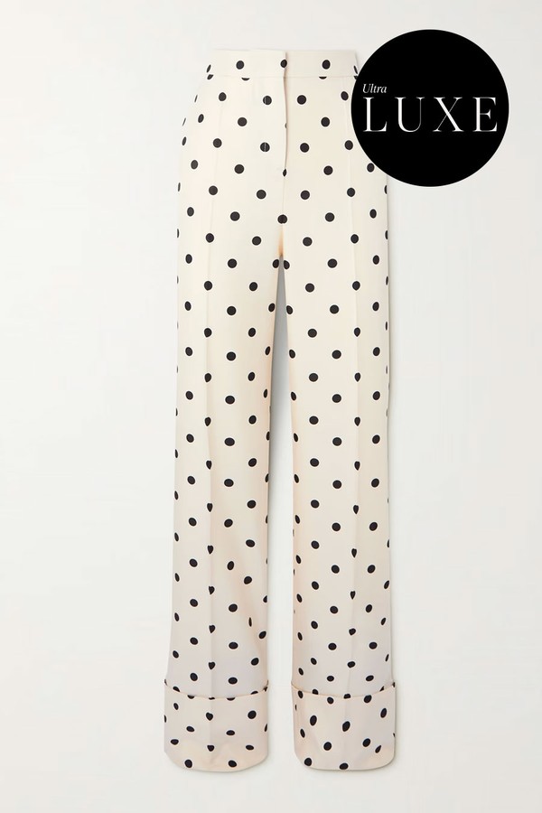 Silk-Crepe Wide-Leg Pants from Valentino Garavani