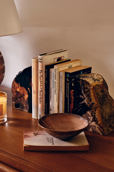 Balfern Petrified Wood Bookends from Soho Home