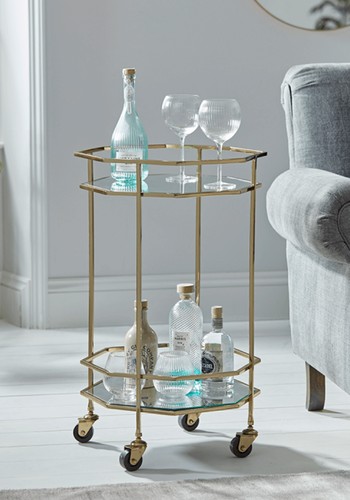 Octagonal Drinks Trolley