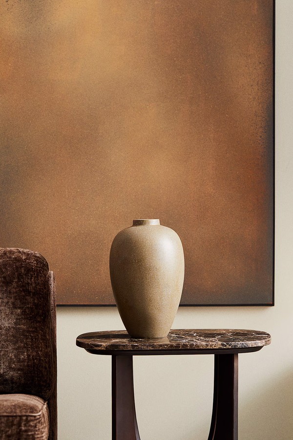 Tall Stoneware Vase
