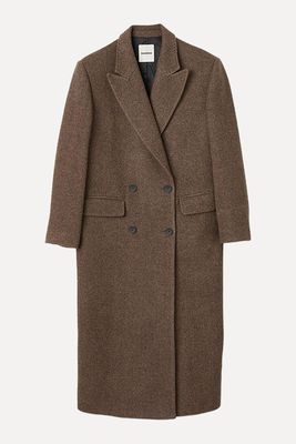 Long-Sleeved Button Coat from Sandro