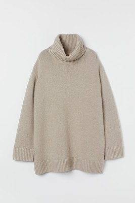 Cashmere-Mix Polo-Neck Jumper from H&M