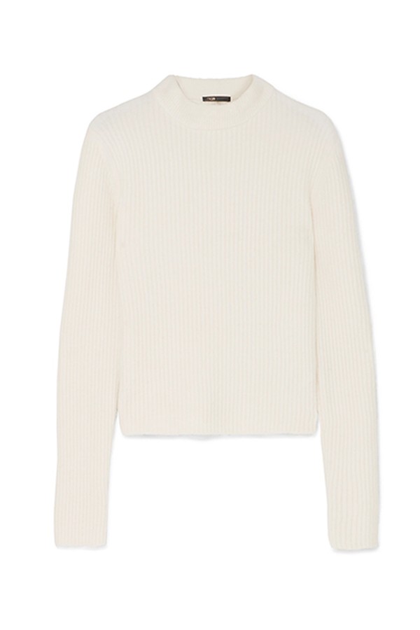 Magik Ribbed-Knit Sweater from Maje