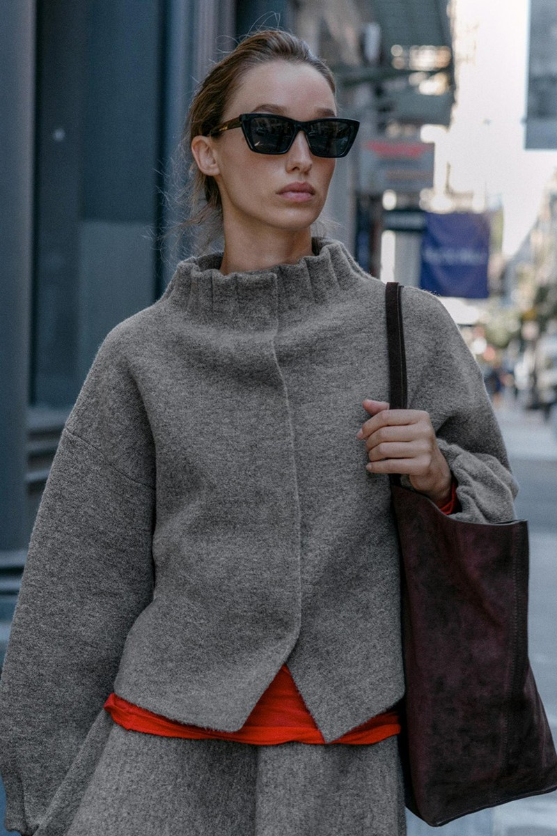 Knit Bomber Jacket
