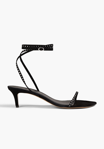 Strassy Crystal-Embellished Suede Sandals from Isabel Marant