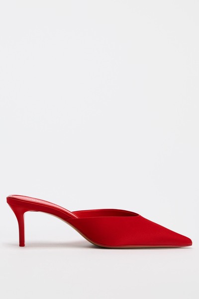 Satin High-Heel Mules from Zara