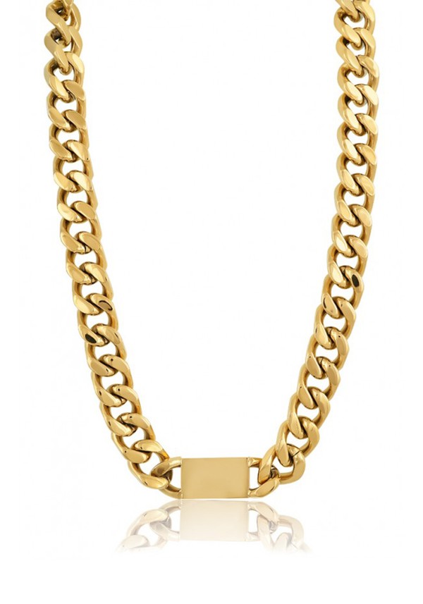  24K Sharon ID Chain Necklace from MÉRBABE