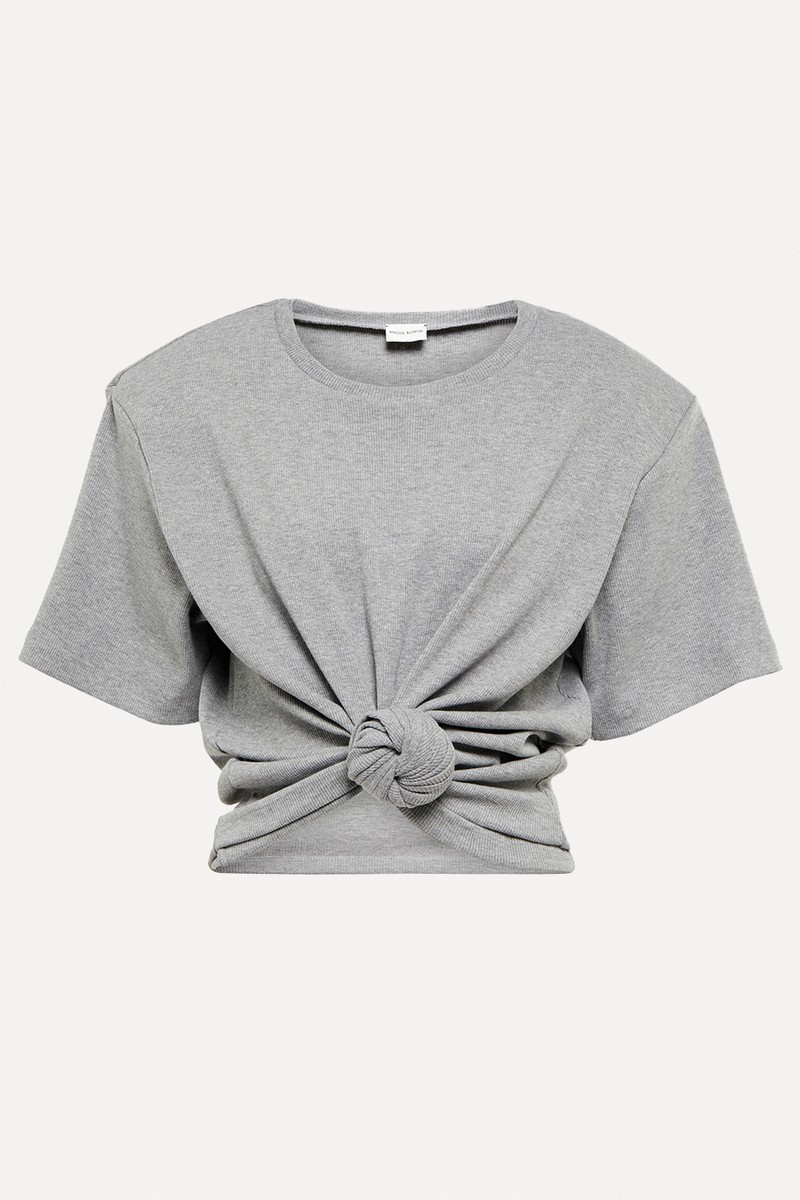 Cropped Cotton-Blend T-Shirt from Magda Butrym