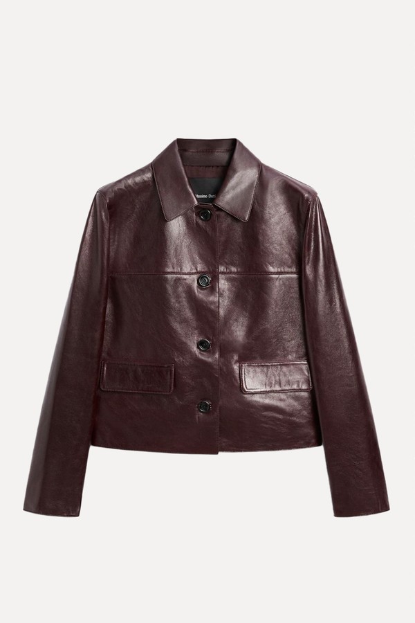 x from Cropped Nappa Leather Jacket, £299 | Massimo Dutti