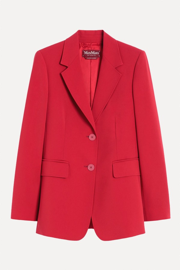 x from Single-Breasted Cady Blazer, £595 | Max Mara