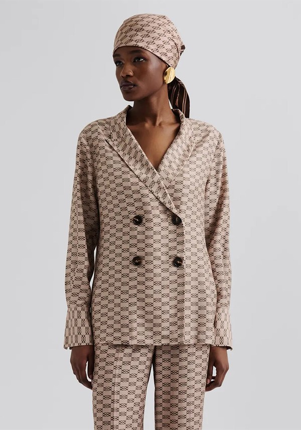 Monogram Silk Blend Shirt