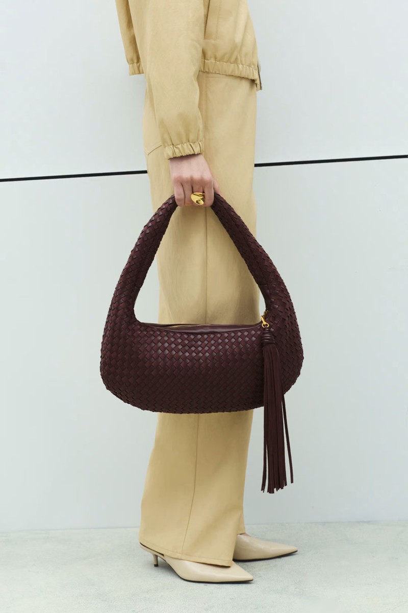 Woven Rounded Hobo Bag from Marks & Spencer