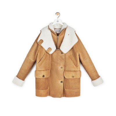 Shearling Coat Camel from Loewe