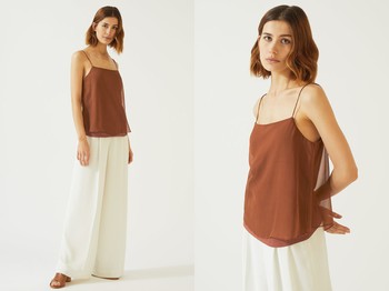 Chiffon Overlay Cami