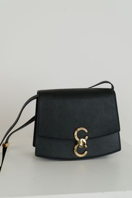 Black Leather Pendulum Bag from Cafuné