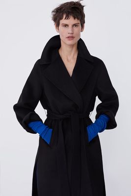 Double-Breasted Belted Coat from Zara