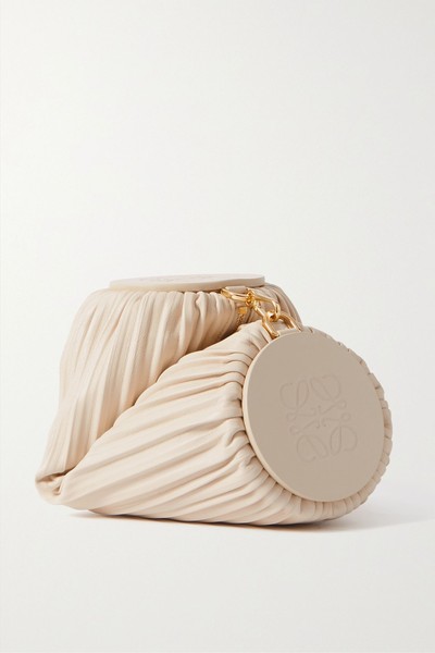 Pleated Leather Clutch from Loewe + Paula's Ibiza