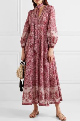 Amari Paisley-Print Cotton-Voile Maxi Dress from Zimmerman