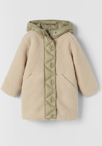 Faux Shearling Coat from Zara