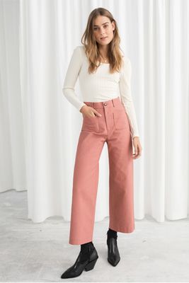 High-Waisted Twill Trousers from & Other Stories