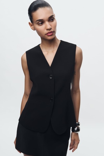 Fitted Buttoned Waistcoat from Zara