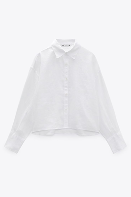 Cropped Linen Shirt from Zara