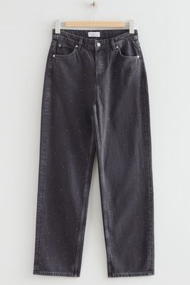 Wide Crystal-Embellished Jeans from & Other Stories
